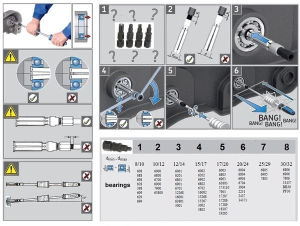 BLACK BEARING TOOL PULLER1 TO-PULLER1