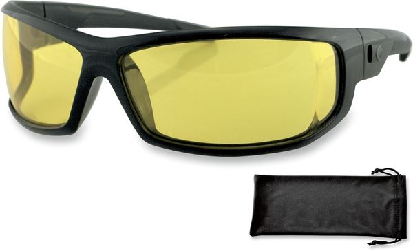 BOBSTER AXL Wrap Around Design Black Sunglasses EAXL001C