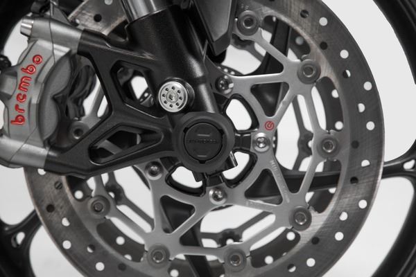 SW MOTECH Front Axle Slider Set Black Ducati STP.22.176.10001/B