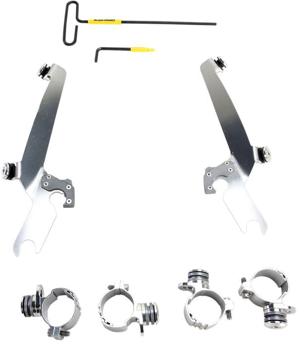 MEMPHIS SHADES Trigger Lock Windshield Mounting Kit Complete Without OEM light bar MEK2000