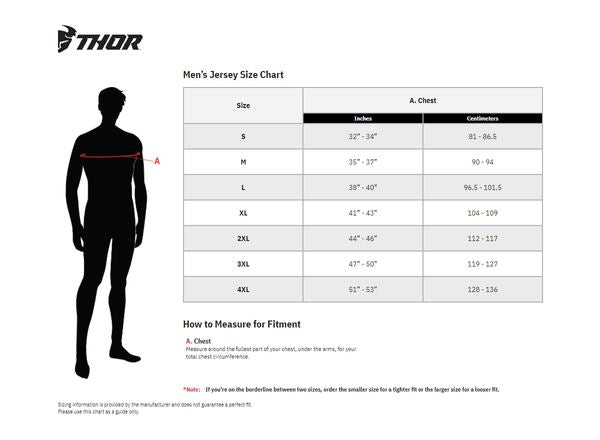 THOR Assist Sting MX Motorcross Long-Sleeve Jersey Black/Gray 2023 Model