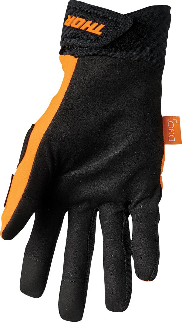 THOR Rebound MX Motorcross Gloves Black/Fluorescent Orange 2023 Model