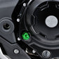 Daytona Bullet Oil Filler Cap M20xP2.5 Green Aluminum with O-ring Easy Open 98402
