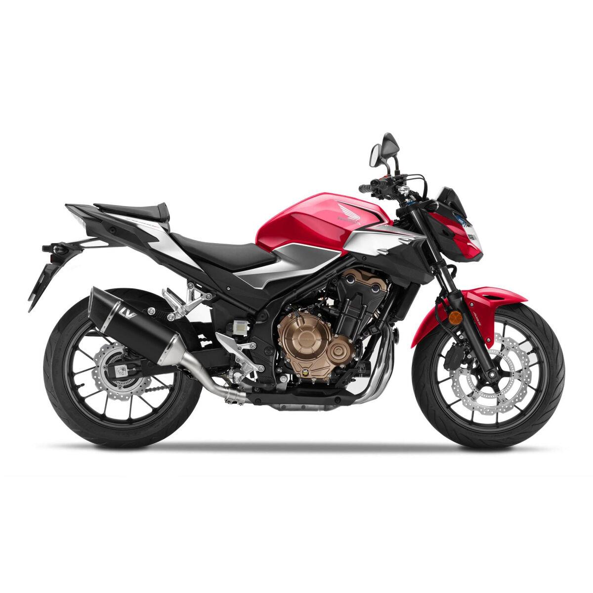 LEOVINCE LV-14R Black Edition Slip-On Muffler for HONDA CB/CBR 500 18-26 15634B