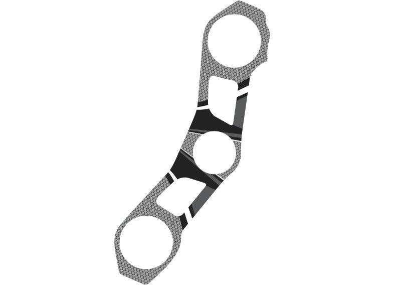 PUIG Radikal Yoke Protector Grey for Kawasaki ZX-10R 11-15 6944U