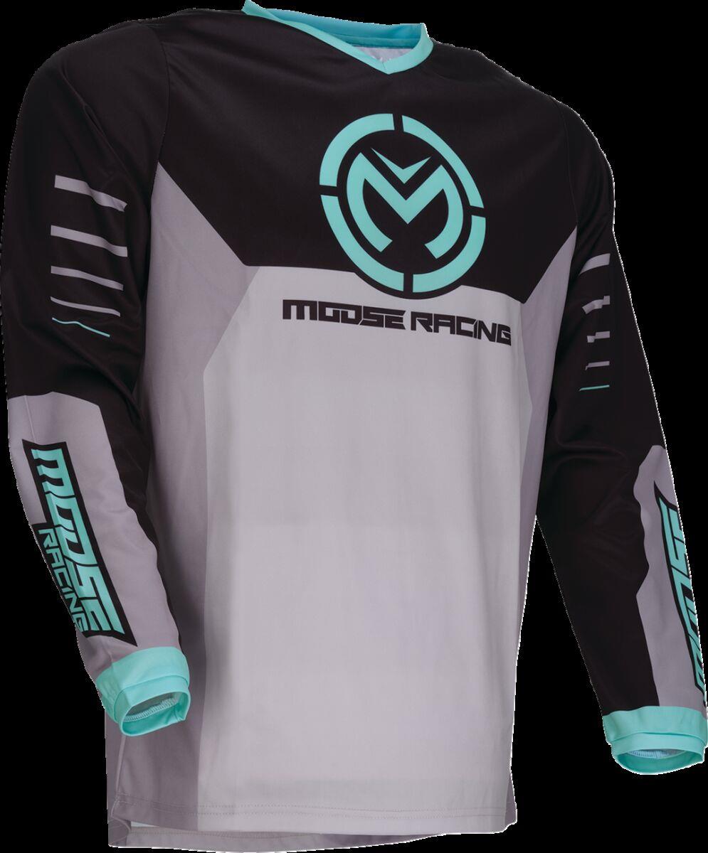 Moose Racing Jersey Qualifier Gray/Teal