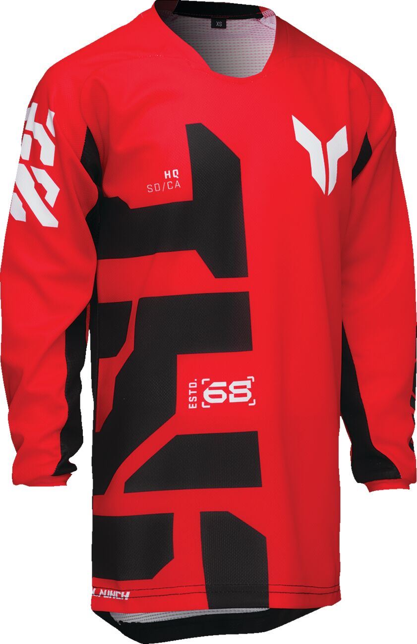 THOR Youth LAUNCHMODE Forge Jersey RED 2024 Model