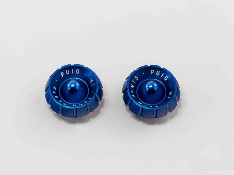 Puig Thruster Bar End Caps Blue 1320C