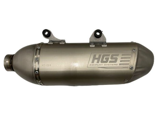 HGS Silencer For KTM EXC-F 250 350 450 500 24-25 Slip On Grey Stainless Steel Xo-024-Usg