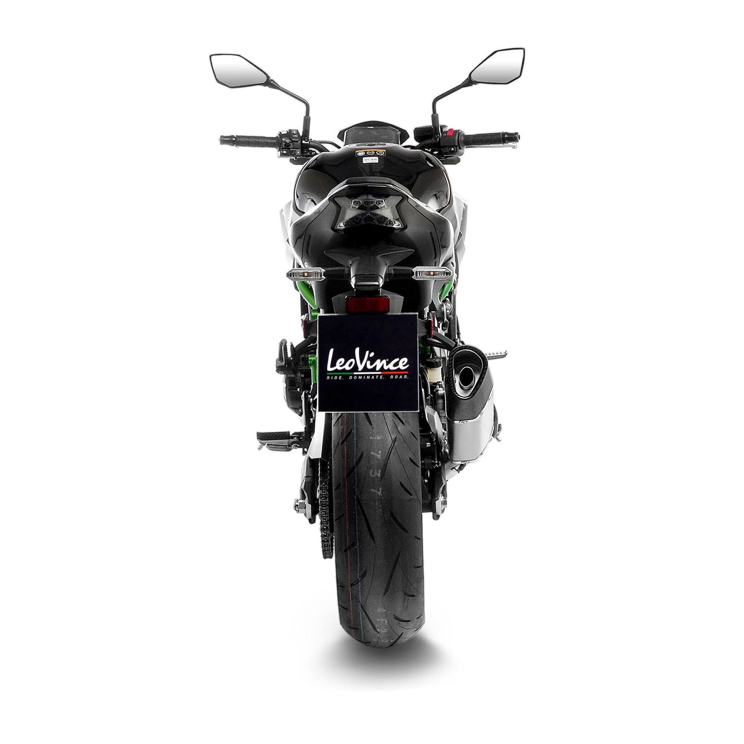 Leovince Muffler Lv-14 R For Kawasaki Z 900 20-24 Silver Stainless Steel 15603