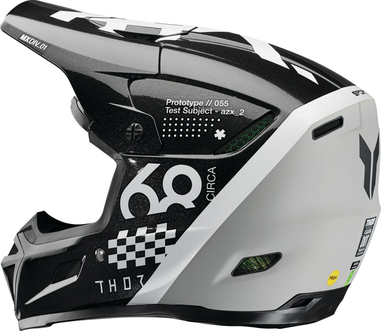 THOR Reflex Sport Riot MIPS® Helmet BLACK/WHITE 2025 Model