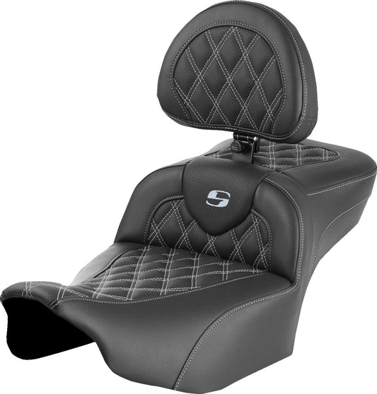 Saddlemen Roadsofa Seat With Headrest For HD FLTRXSE 1977 23-24 823-07-184B5