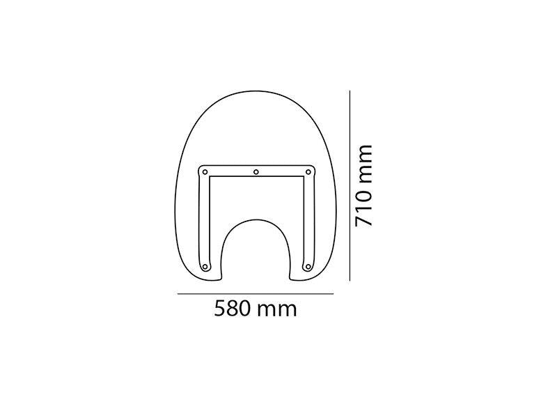 PUIG America III Screen Clear for Kawasaki VN1600 Classic 03-08 5967W