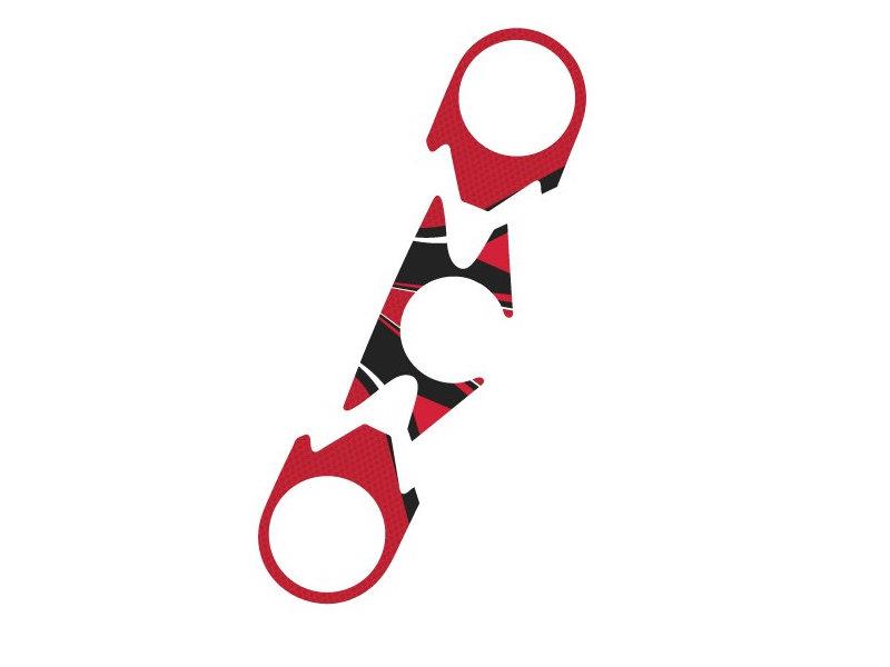 PUIG Radikal Yoke Protector Red for Kawasaki ZX-6R 636 07-08 6949R