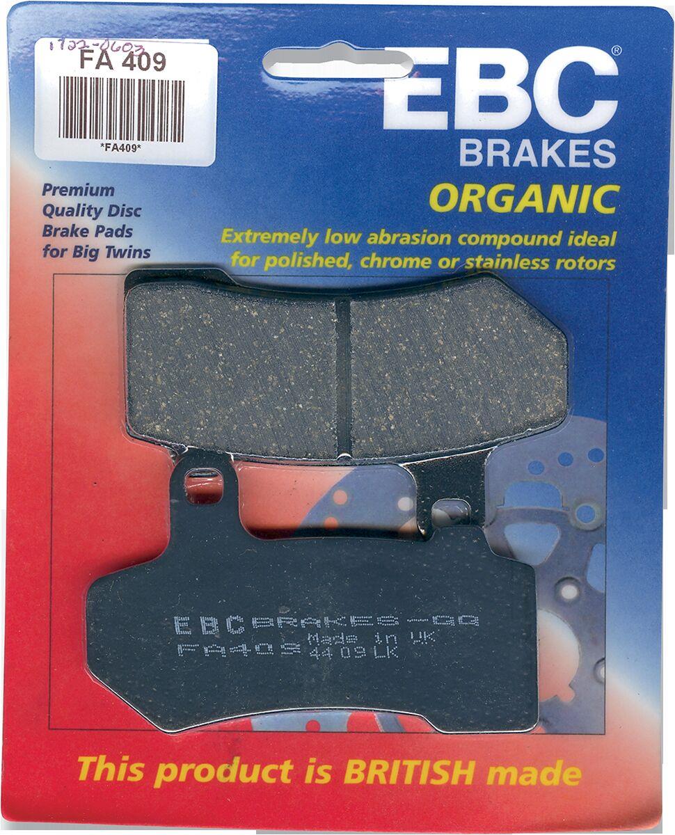Ebc Organic Harley/Buell Brake Pads For Harley FLHRXS 1868 2003-2024 FA409