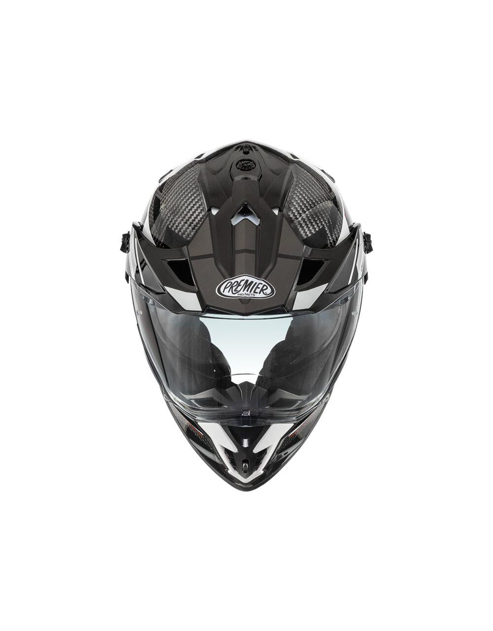 PREMIER HELMETS Discovery Carbon Gray Motorcycle Helmet