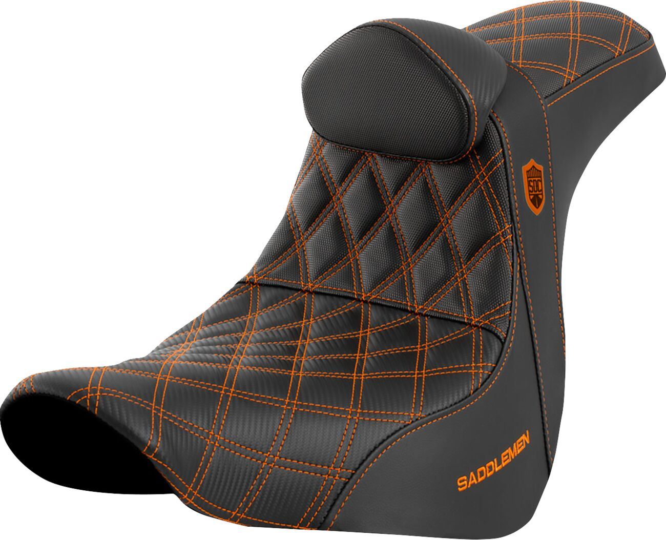 Saddlemen Pro Series SDC Performance Grip Saddlehyde Seat Without Backrest For Harley Davidson FLSB 1750 ABS SC81829ORART