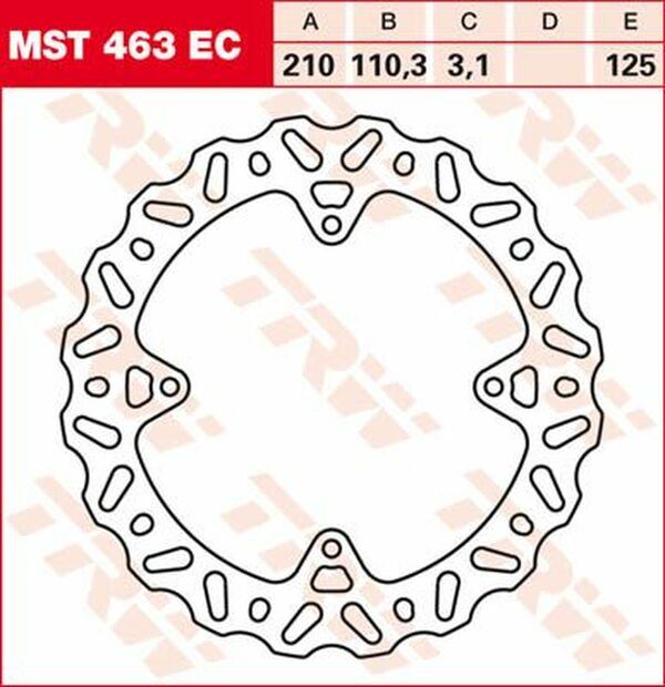 Trw EC Cross Design Brake Rotor For KTM SX 85 17/14 2011-2023 Steel MST463EC