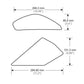 Puig Side Tank Pad Protector Black 0543A
