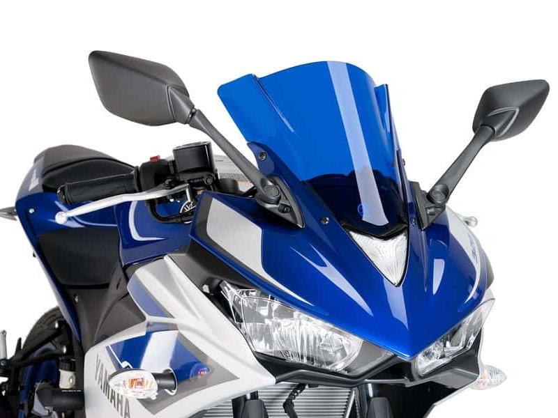 PUIG Z-Racing Screen Blue for Yamaha YZF R3 15-18 7649A