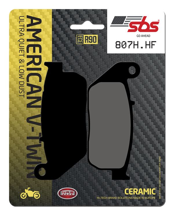 Sbs HHF Street Ceramic Organic Brake Pads For Harley XL 1200 C 2004-2013 807H.HF