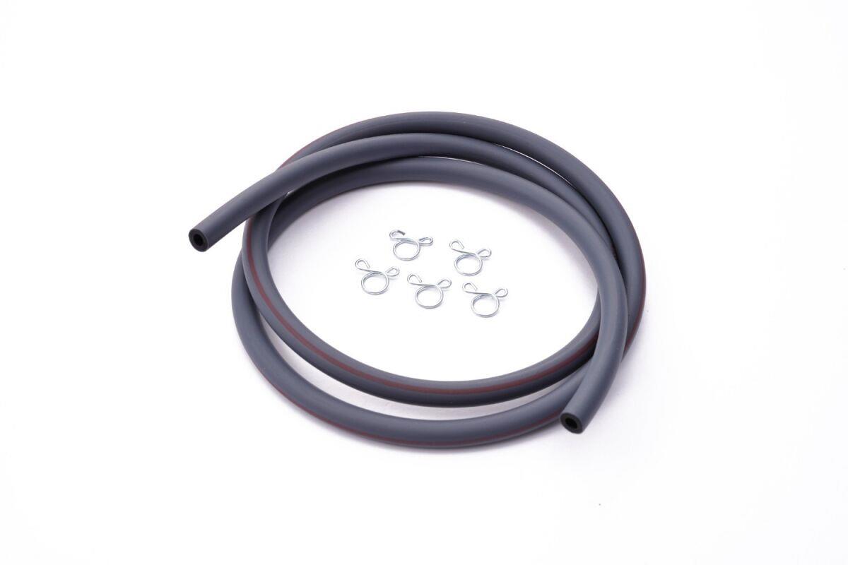 Daytona Fuel Hose 2-Layered 4mm x 8mm 1M Black 1.0MPa Includes Clips 96460