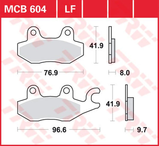 Trw All Round Sintered Metal Brake Pads For Triumph Tiger 1050 1990-2020 MCB604