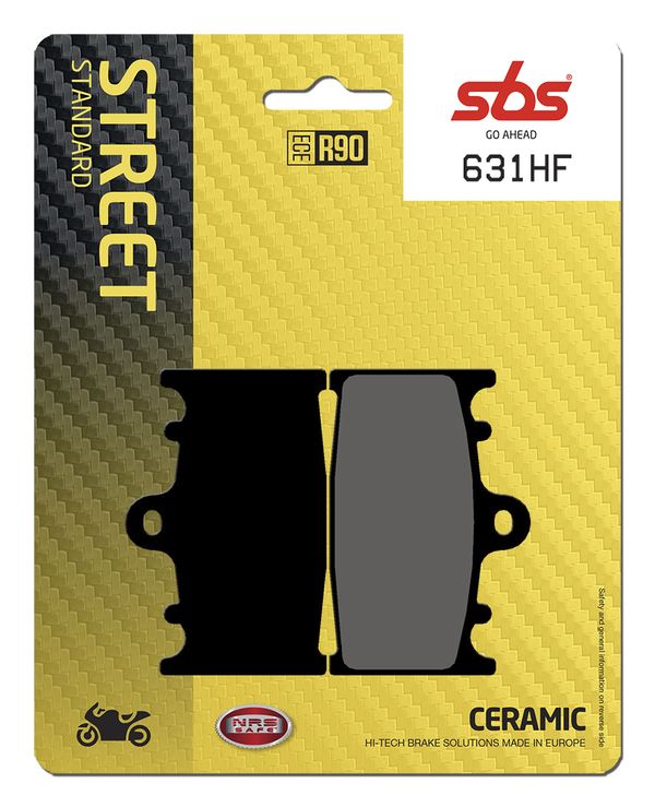 Sbs HF Street Ceramic Organic Brake Pads For Suzuki GSF 1250 S 1988-2016 631HF