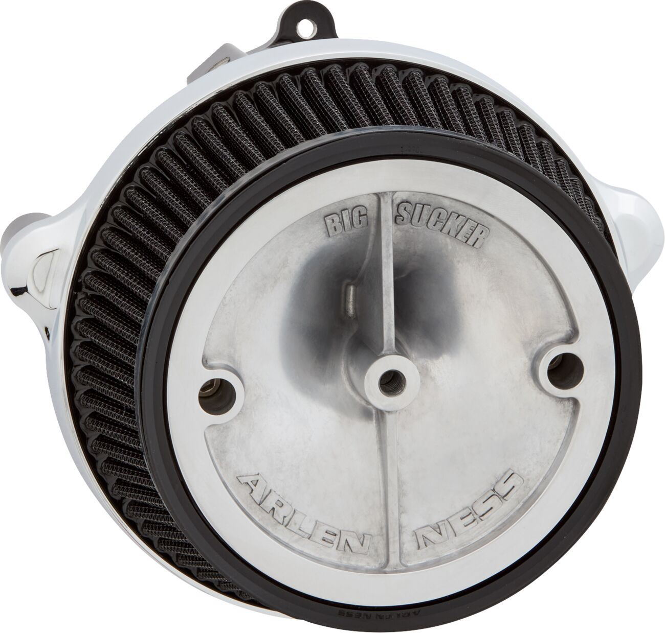 Arlen Ness Big Sucker Stage 1 Air Cleaner Kit Chrome Aluminum Pre-Oiled 600-300