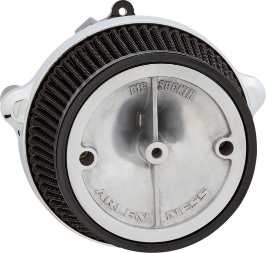 Arlen Ness Big Sucker Stage 1 Air Cleaner Kit Chrome Aluminum Pre-Oiled 600-300