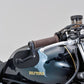 Daytona Bar End Mirror Black Aluminum Side View Short Stem 30mm Clamp 80800