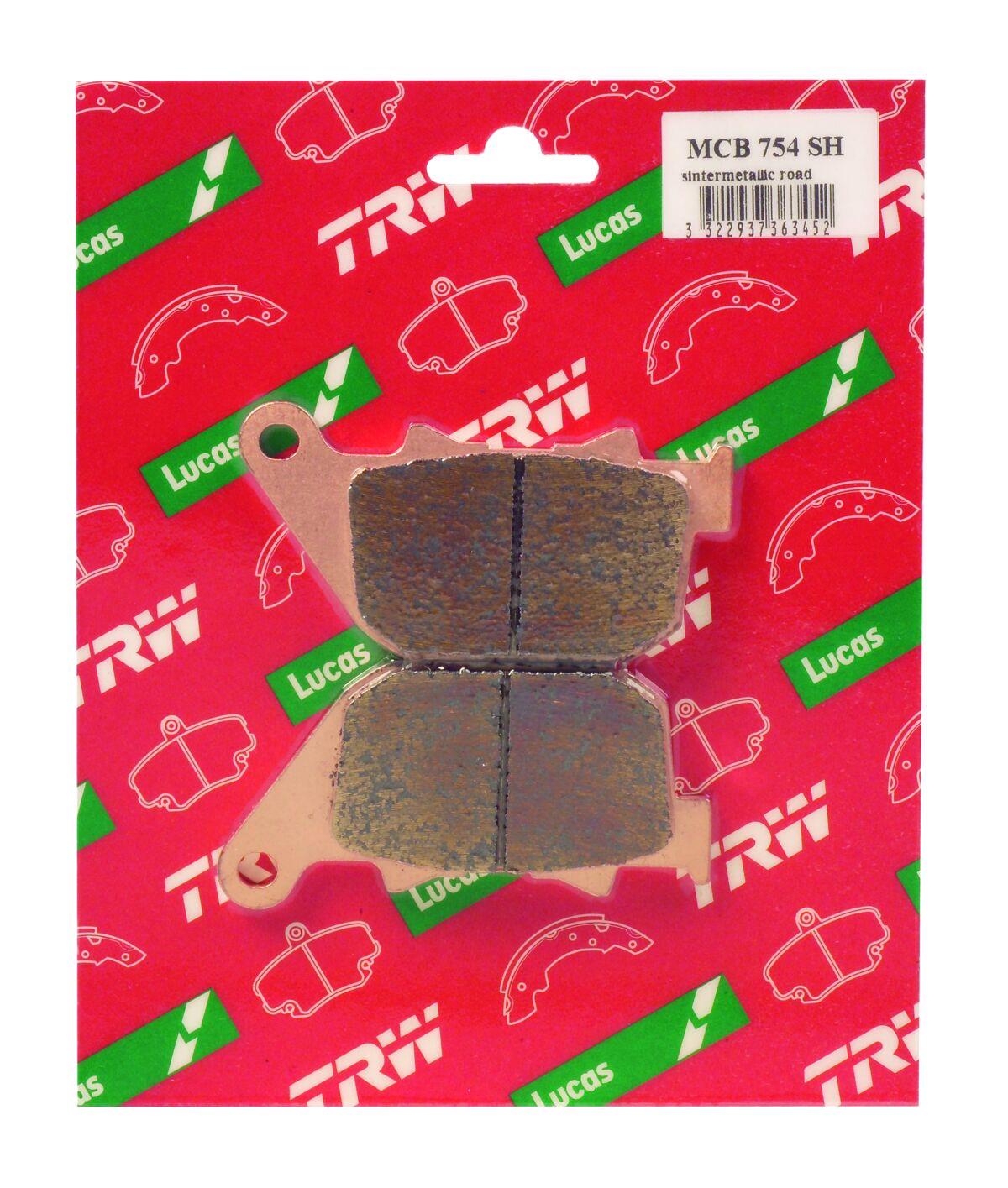Trw SH Series Sindered Rear Brake Pads For Harley XL 883 N 2004-2017 MCB754SH