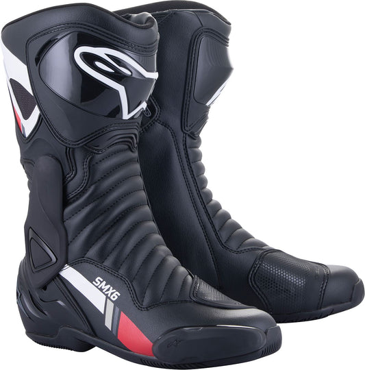 Alpinestars Smx-6 V2 Riding Boots Black White Red