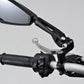Daytona Black Side View D-MIRROR-12 Stem Set Left Aluminum ABS Mirror 80721