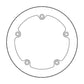 Moto-Master Halo Series Fixed Rotor For BMW R 1150 R 1993-2006 Silver 110925