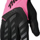 THOR Women's Spectrum MX Motorcross Gloves Black/Pink 2023 Model