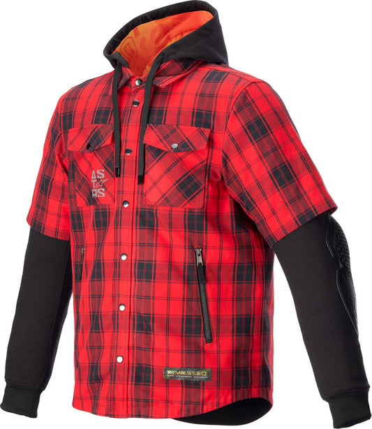 Alpinestars Mse Tartan Jacket Red Black Orange