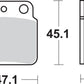 Sbs SI Offroad Sintered Brake Pads For Suzuki LT-Z 400 2X4 1987-2018 649SI