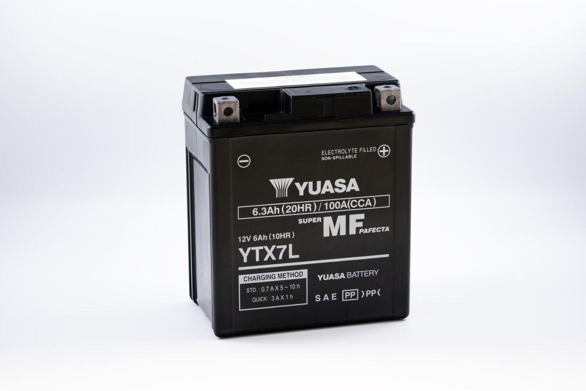 Yuasa Maintenance-Free Battery For Honda CBR 300 R 1988-2024 Black YTX7L(WC)
