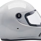 BILTWELL Lane Splitter White Motorcycle Helmet