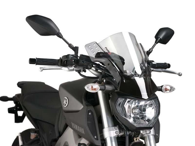 PUIG Rafale Screen Light Smoke for Yamaha MT-07/MT-09/MT-10 14-24 6894H