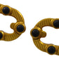 Arlen Ness MX Footpegs Driver Gold Billet Aluminum Rubber Pair 07-935