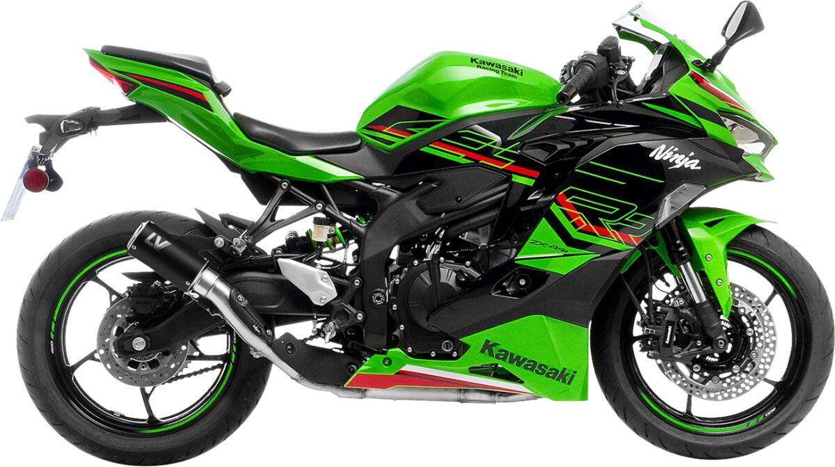 Leovince LV Corsa S Slip-On Muffler For Kawasaki ZX-4 R 400 2024-2026 15409SBU