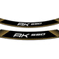 Puig Wheel Rim Stickers Gold 20533P
