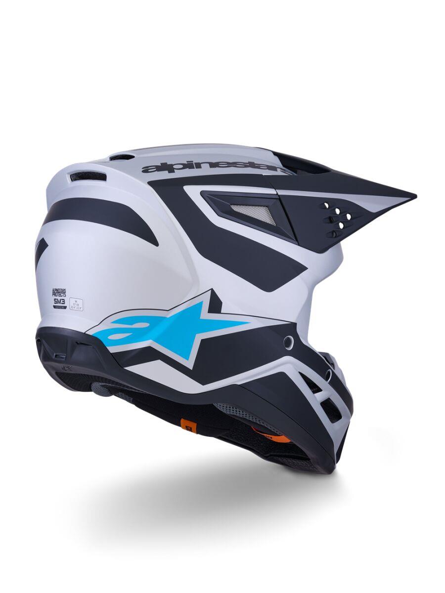 ALPINESTARS SM3 Heat Helmet SILV/BL/BLK 2025 Model