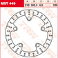 Trw Round Fixed Brake Rotor Larger Than 300mm For Honda VFR 1200 X 12-20 MST449