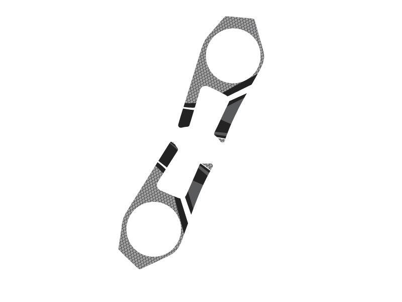 PUIG Radikal Yoke Protector Grey for Kawasaki ZX-6R 636 09-16 6948U