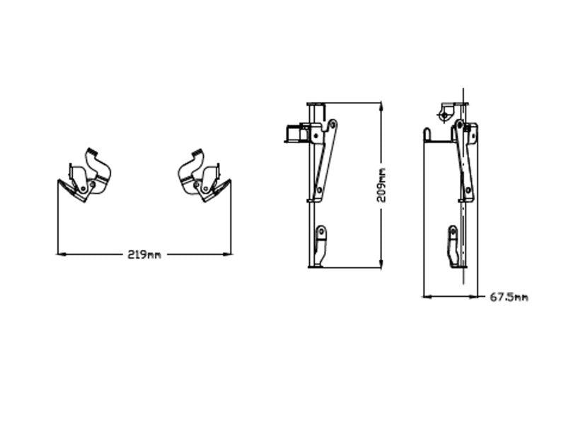 PUIG Manual Screen Height Adjuster Black for Yamaha Tenere 700/Explore/Extreme/Rally/World Raid 19-25 3732N