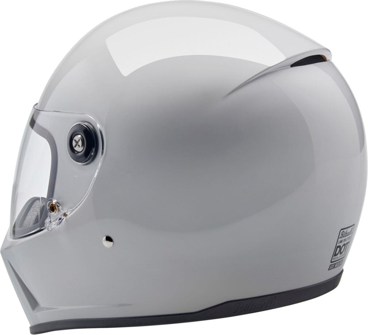 BILTWELL Lane Splitter White Motorcycle Helmet