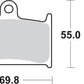 Sbs Sintered Front Brake Pads For Triumph Thunderbird 1700 88-18 624HS